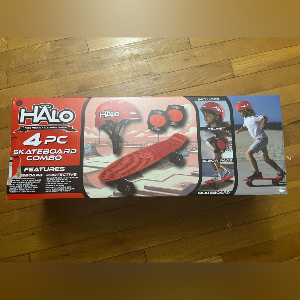 Halo Skateboard Combo Set - Bold Red - Picture 2 of 3